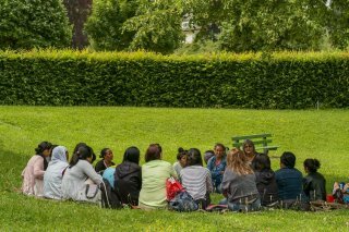 OSEO : cours de français en plein air